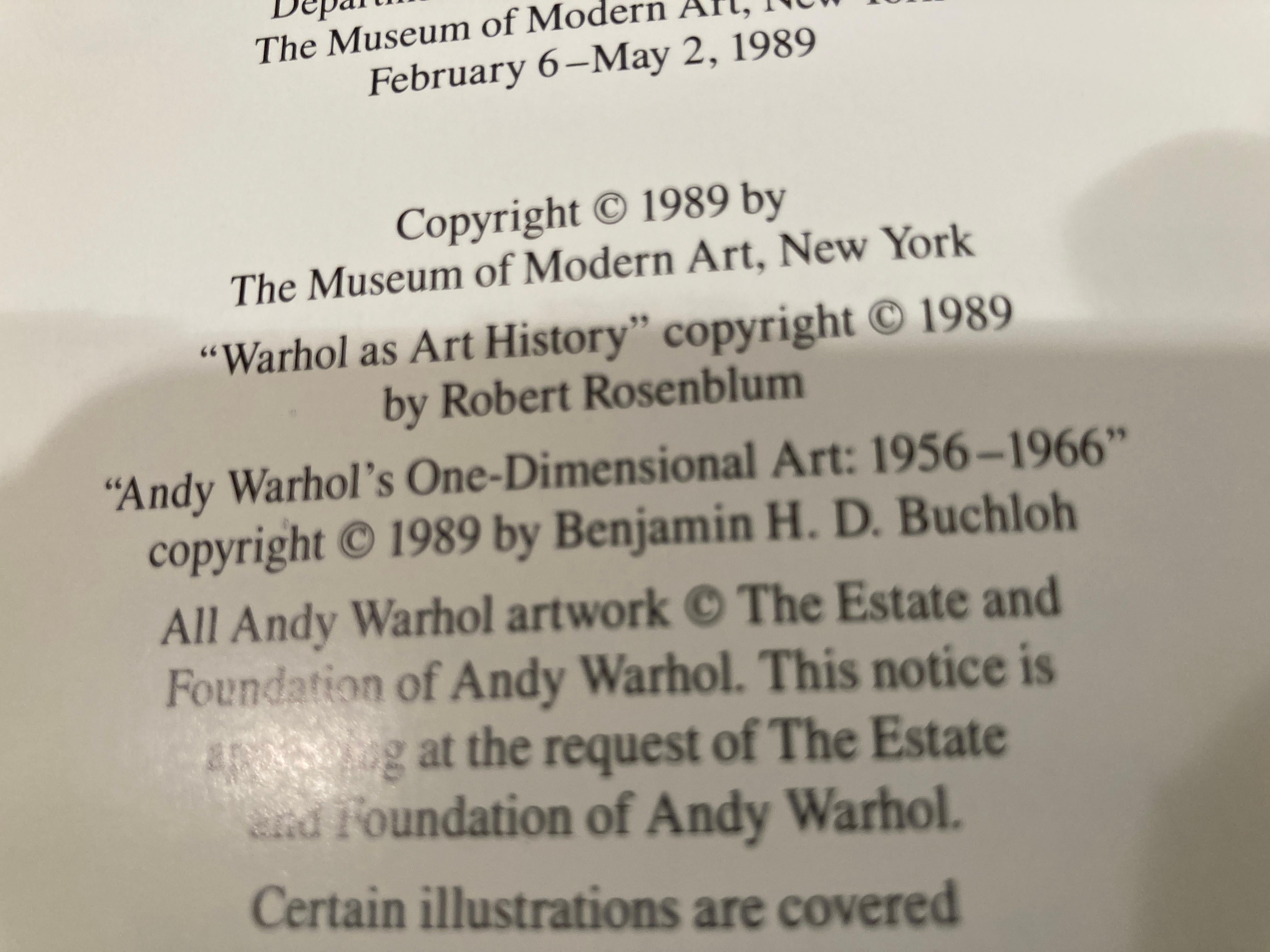 Andy Warhol A Retrospective, Hard-Cover Coffee Table Book, 1989 In Good Condition For Sale In North Hollywood, CA
