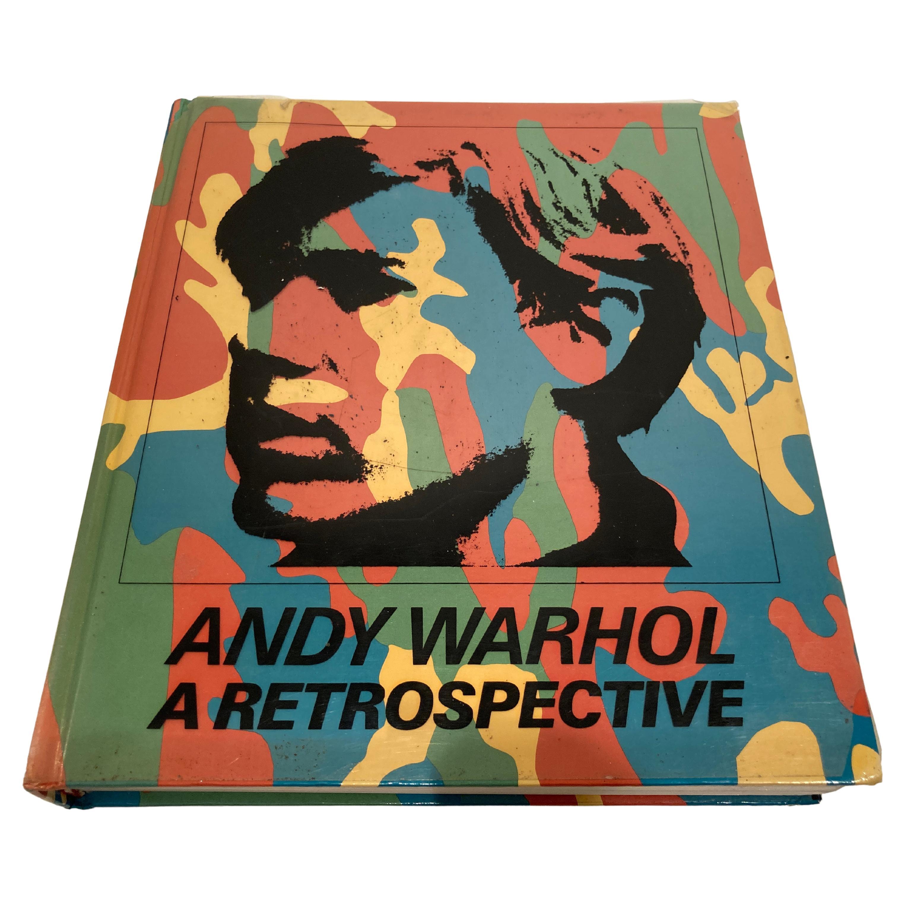 Andy Warhol A Retrospective, Hard-Cover Coffee Table Book, 1989 For Sale