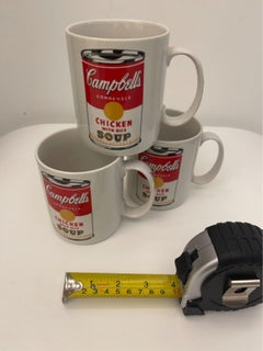 Andy Warhol American Modern Campbell's Soup Pattern Coffee Mugs