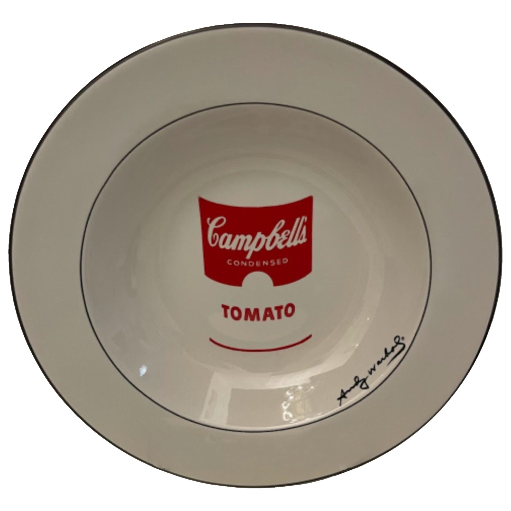 Andy Warhol American Modern Disappearing Tomato Label of Can of Campbell
s Soup