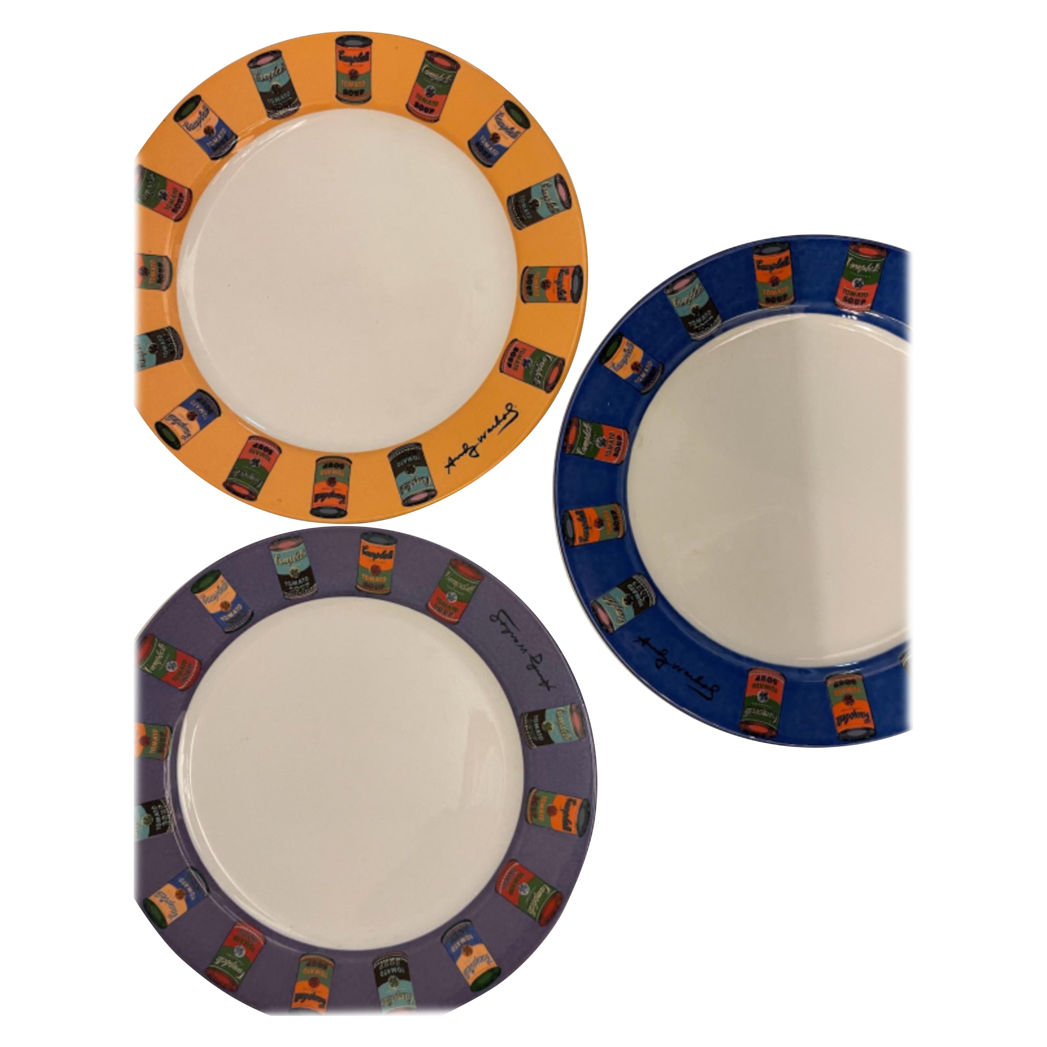 Andy Warhol American Modern Pop Art Campbell
s Soup Pattern Dinner Plates