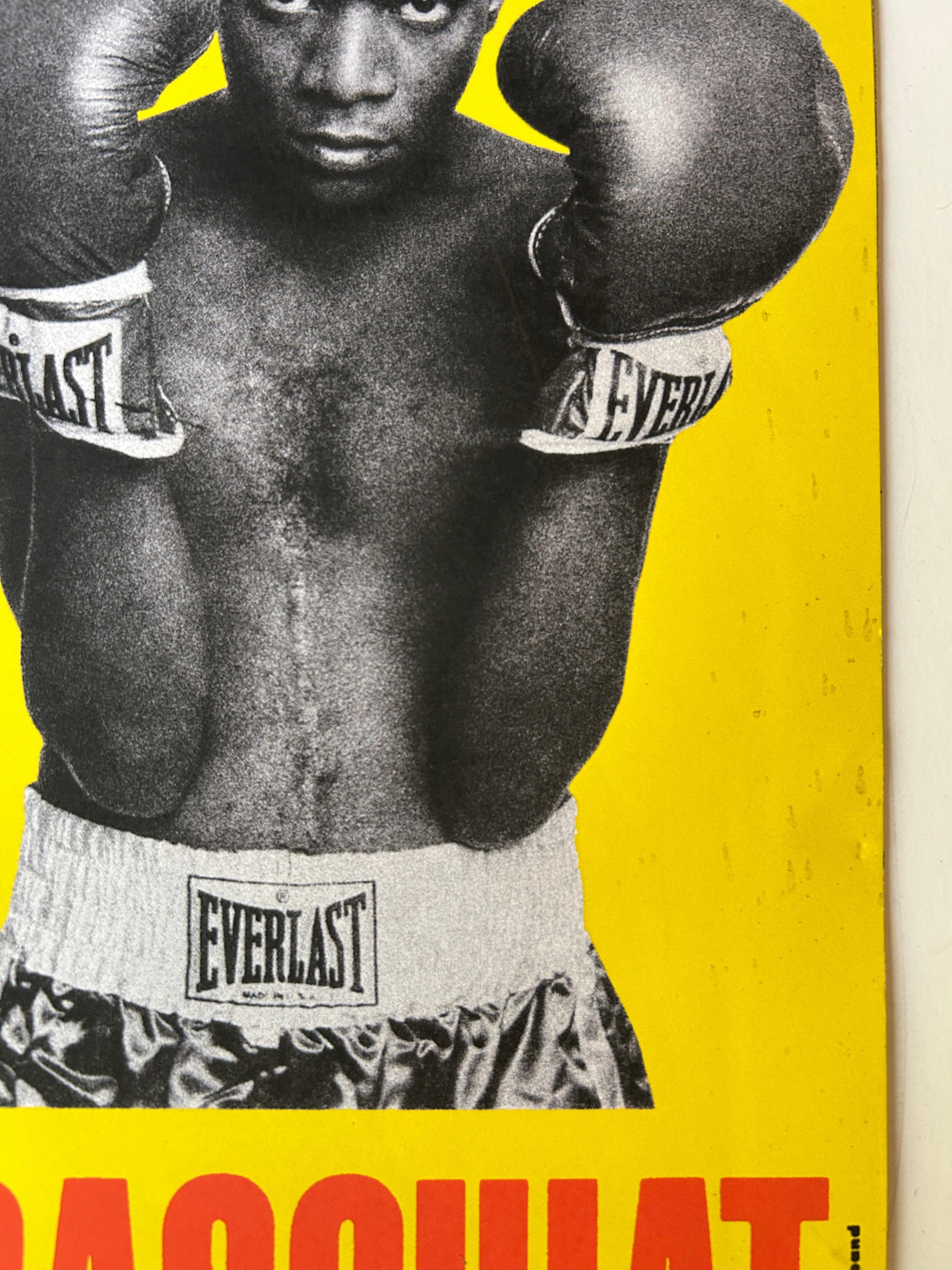 Warhol et Basquiat Paintings, 1985. Affiche d'origine de l'exposition « Boxing » - Print de Andy Warhol and Basquiat