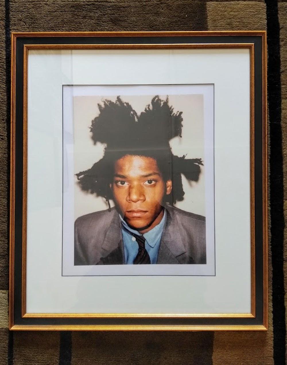 The Andy Warhol Foundation, Portrait Of Jean-Michel Basquiat in 1982 - Print by Andy Warhol & Jean Michel Basquiat