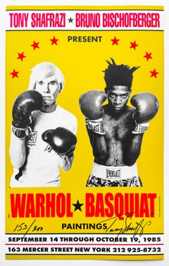 Affiche en édition limitée du 30e anniversaire de Warhol-Basquiat 1985