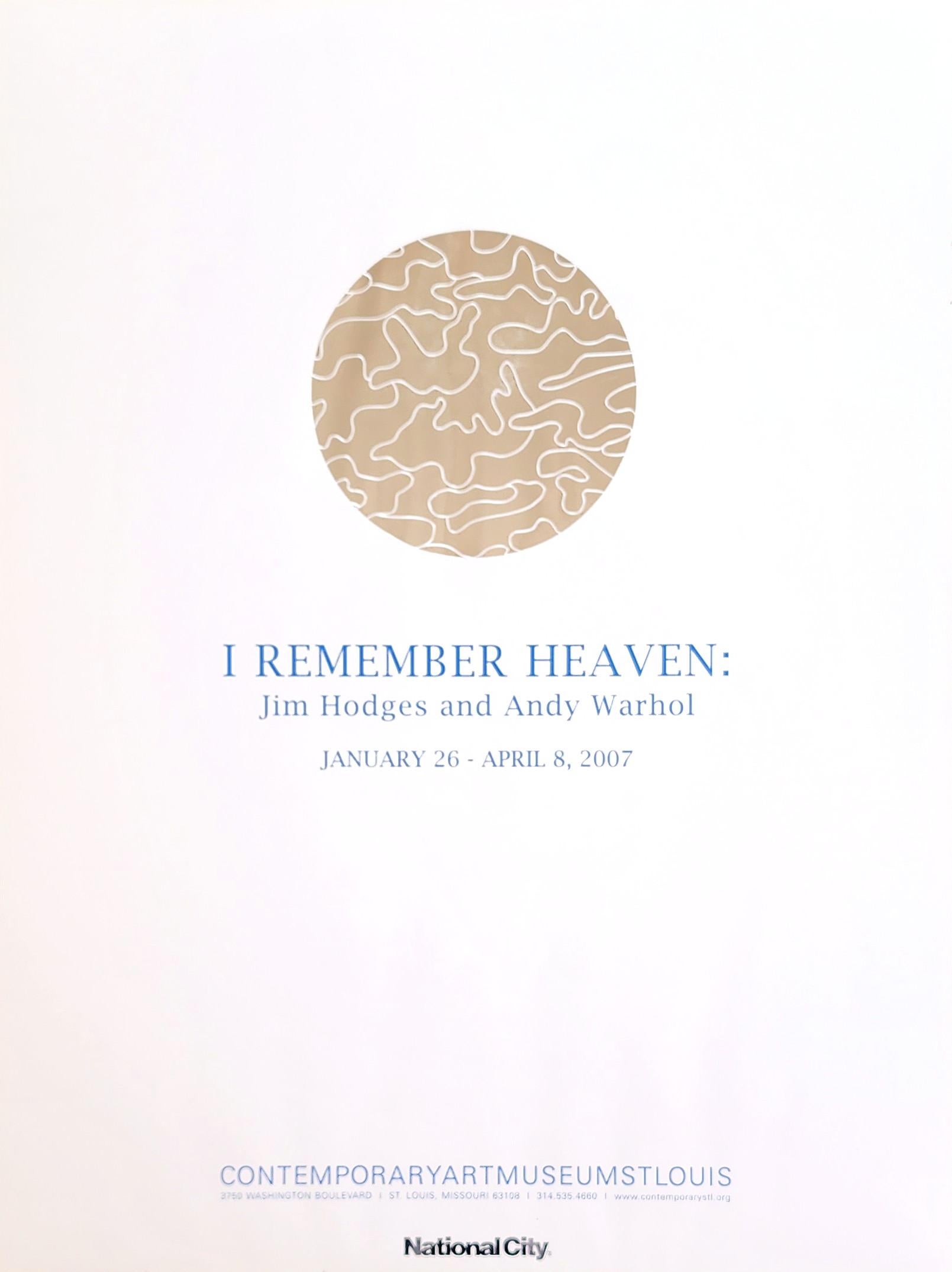 Andy Warhol and Jim Hodges Abstract Print - I Remember Heaven (Minimal, Silver, Foil, Heaven, Contemporary, St. Louis)