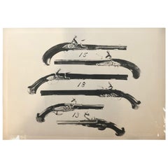 Andy Warhol Photographie d'armes à feu anciennes