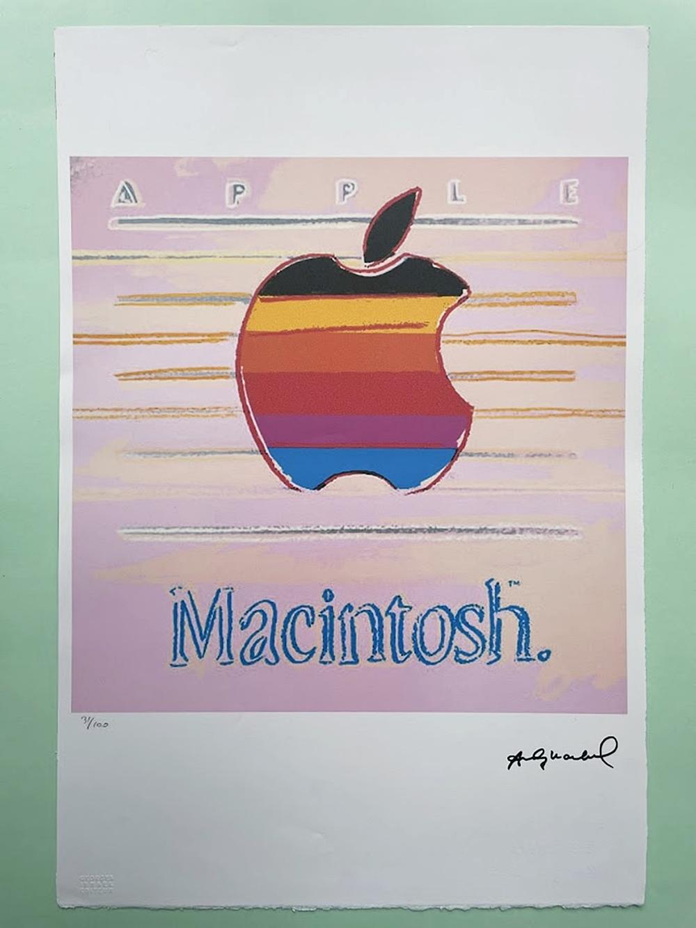 Andy Warhol Apple Macintosh Lithography. 31/100 In Good Condition In Debrecen, HU