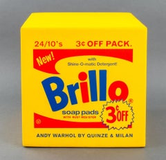 Andy Warhol Brillo Box Pouf, Yellow