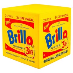 Andy Warhol Brillo Box Pouf, Yellow