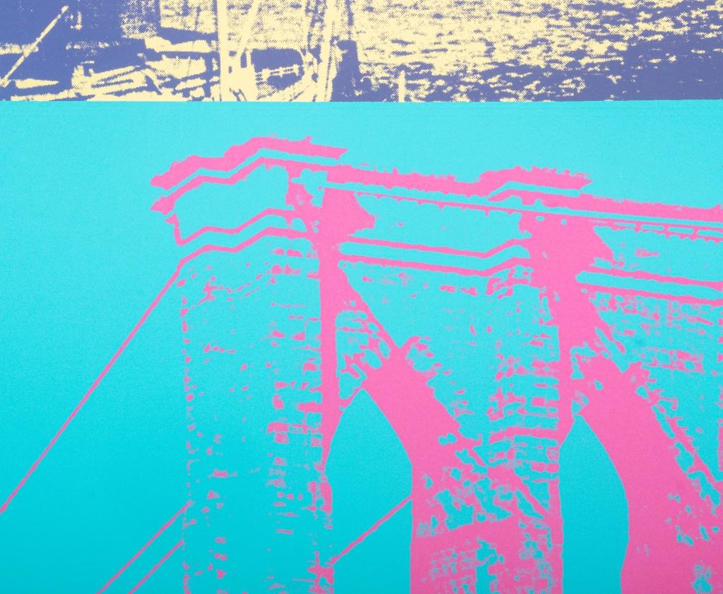 Andy Warhol „Brooklyn Bridge“ Siebdruck, 1983 (amerikanisch) im Angebot