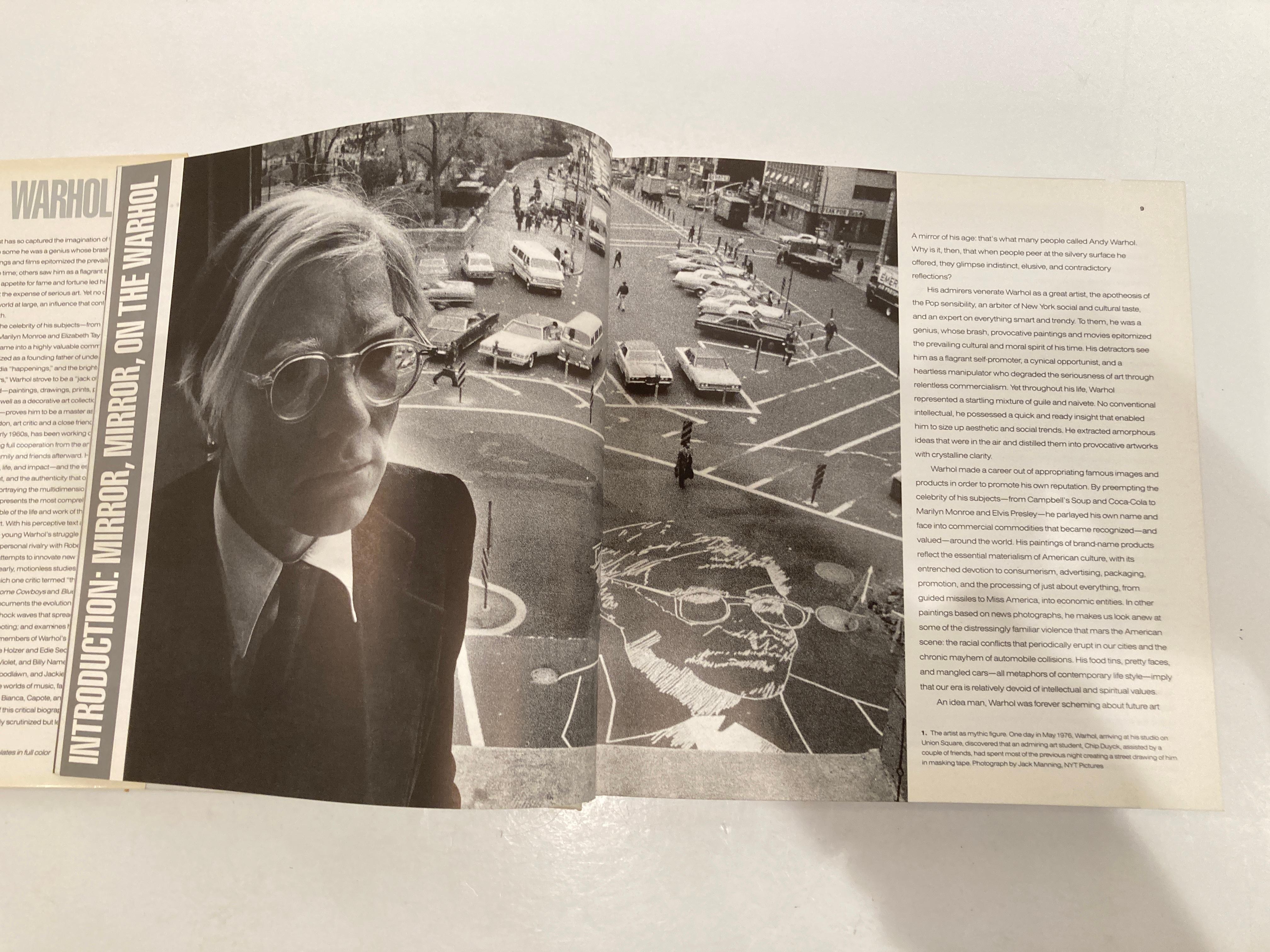 Andy Warhol by David Bourdon Collectible Poster Art Book Vintage, 1989 For Sale 3