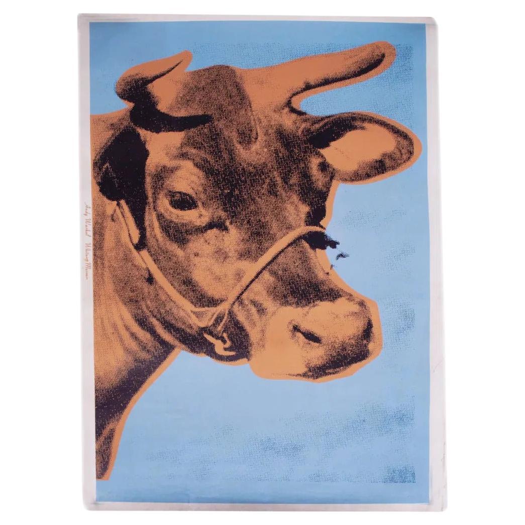 Andy Warhol, "Cow" Lithograph on Linen For Sale