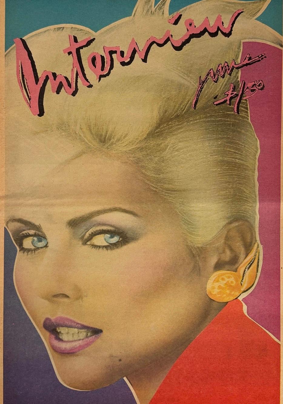 Andy Warhol Debbie Harry Interview magazine 1979 In Good Condition In Brooklyn, NY