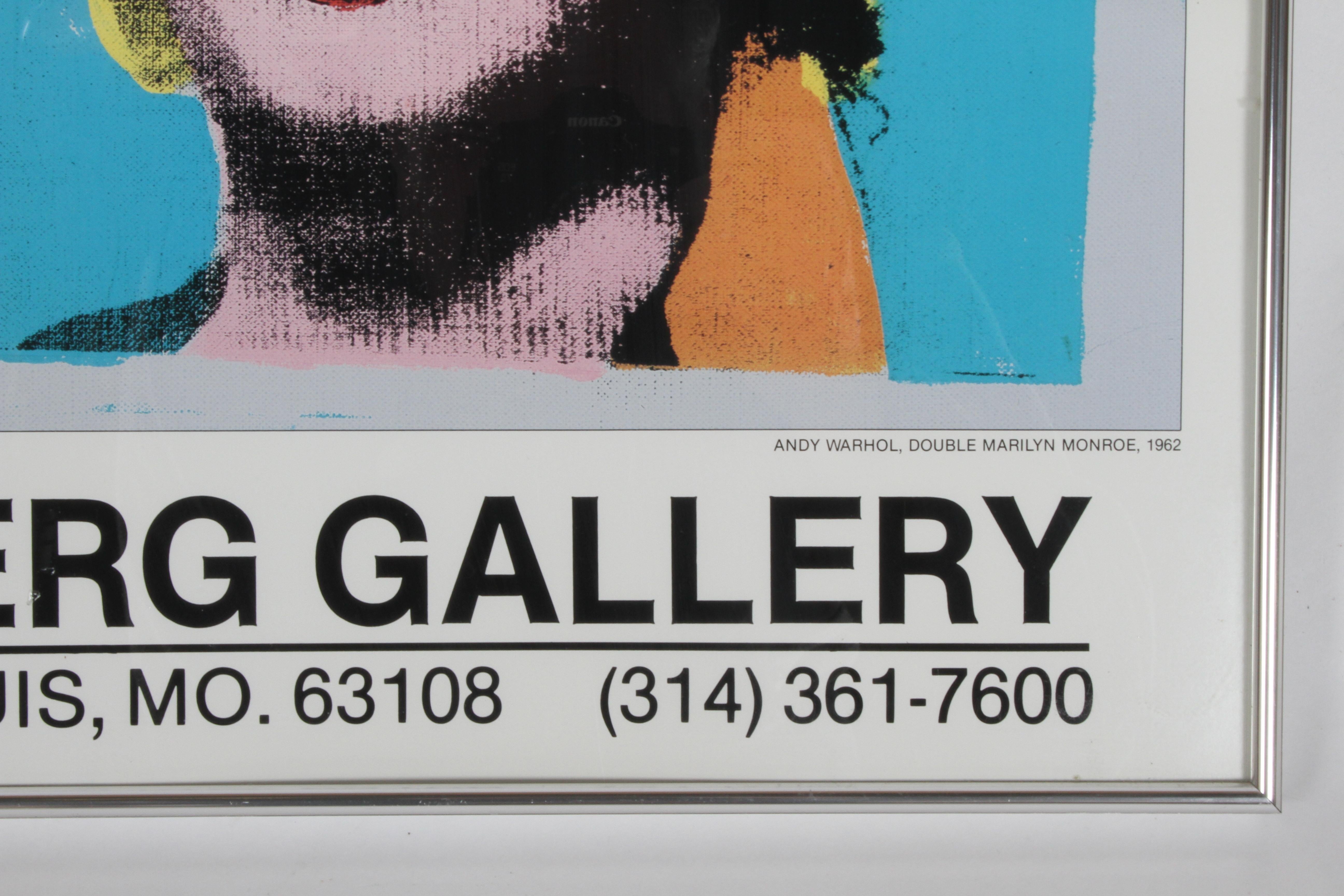 Americano Poster di Andy Warhol Double Marilyn, Galleria Greenberg in vendita