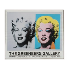 Andy Warhol Double Marilyn Poster, Greenberg Gallery