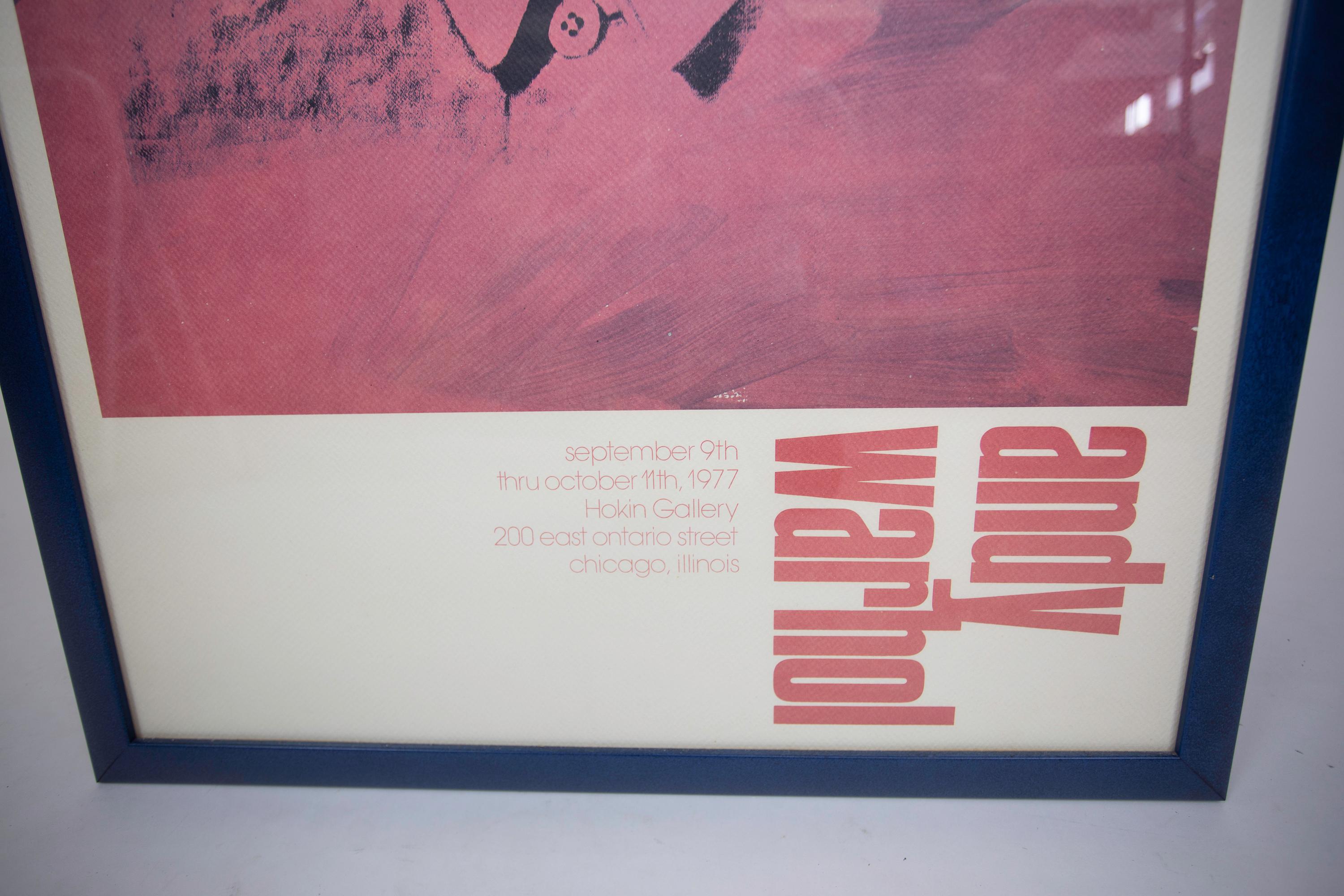 Andy Warhol Exhibition Poster In Good Condition For Sale In West Palm Beach, FL