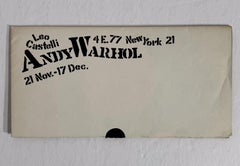 Andy Warhol Flowers (Castelli Gallery Mailer, 1964)