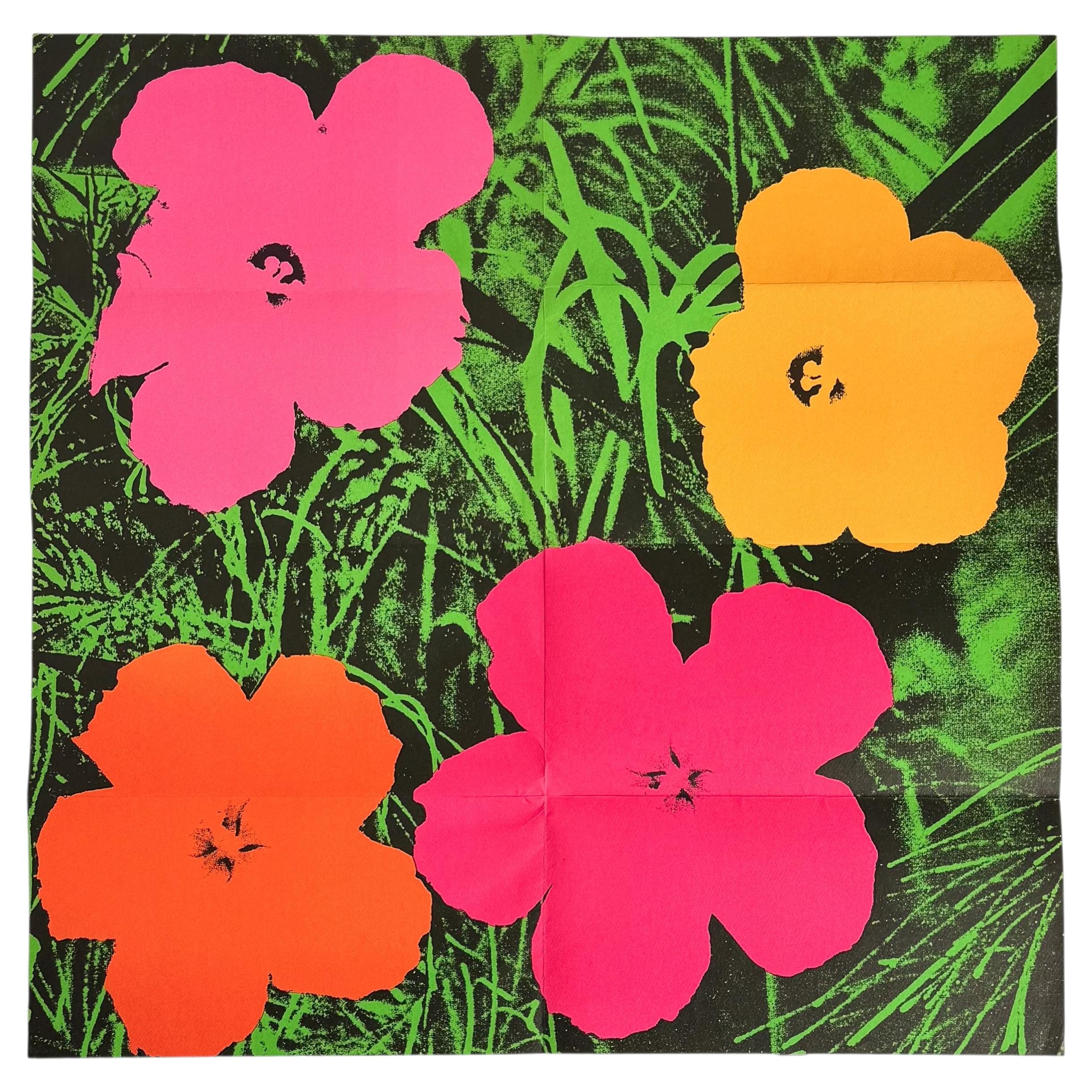 Andy Warhol Flowers (Castelli Gallery Mailer, 1964) For Sale