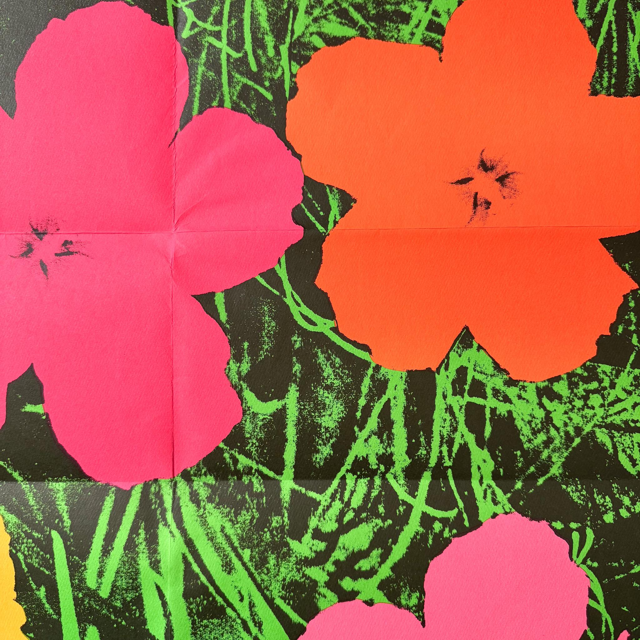 Americano Andy Warhol Flowers (Leo Castelli Gallery Mailer, 1964) in vendita