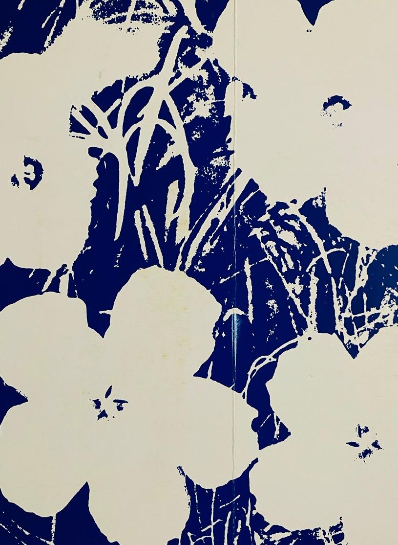 Andy Warhol Blumen (Vintage-Ankündigungskarte) (Ende des 20. Jahrhunderts) im Angebot