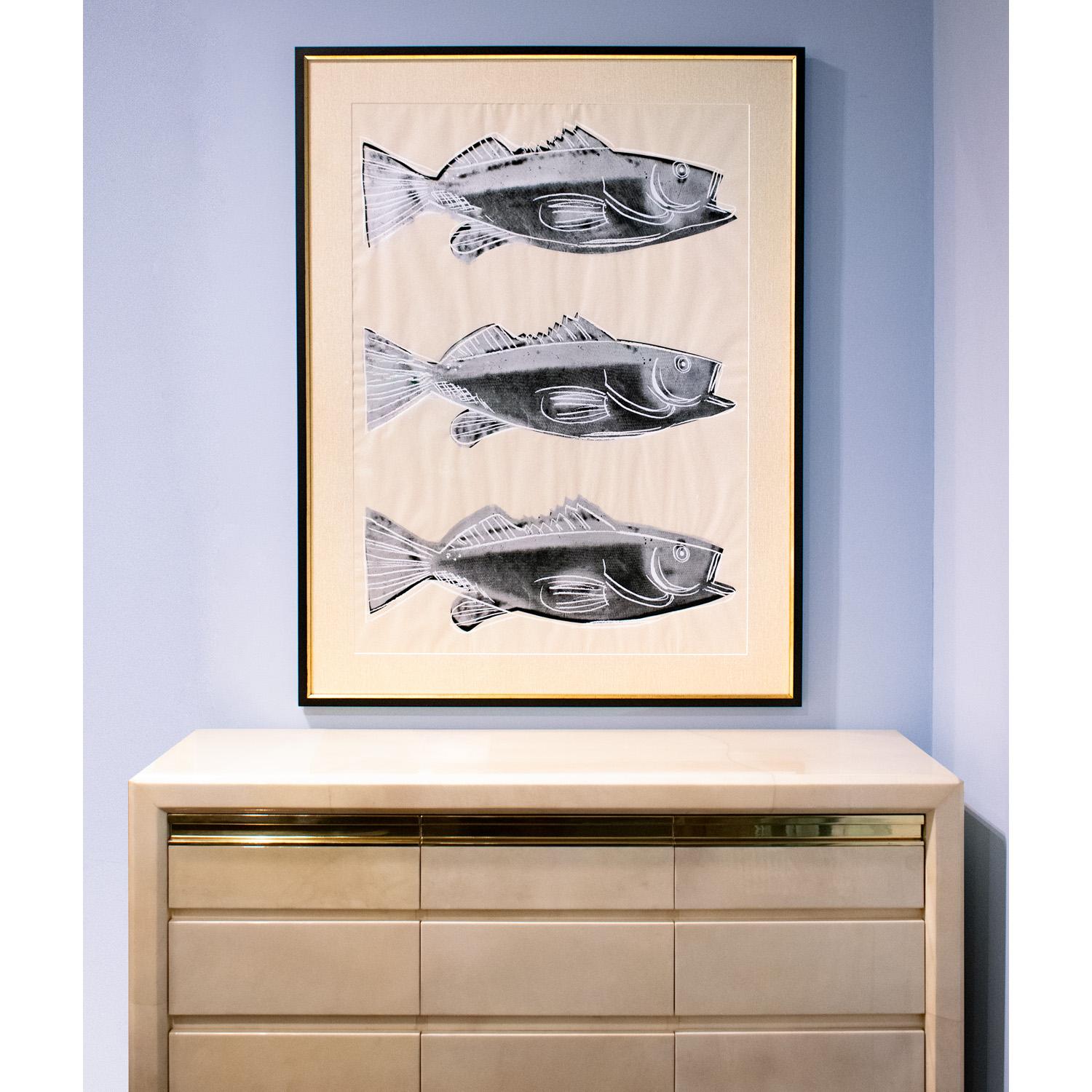Late 20th Century Andy Warhol Framed Fish Print (F. & S. IIIA.39) 1983 For Sale