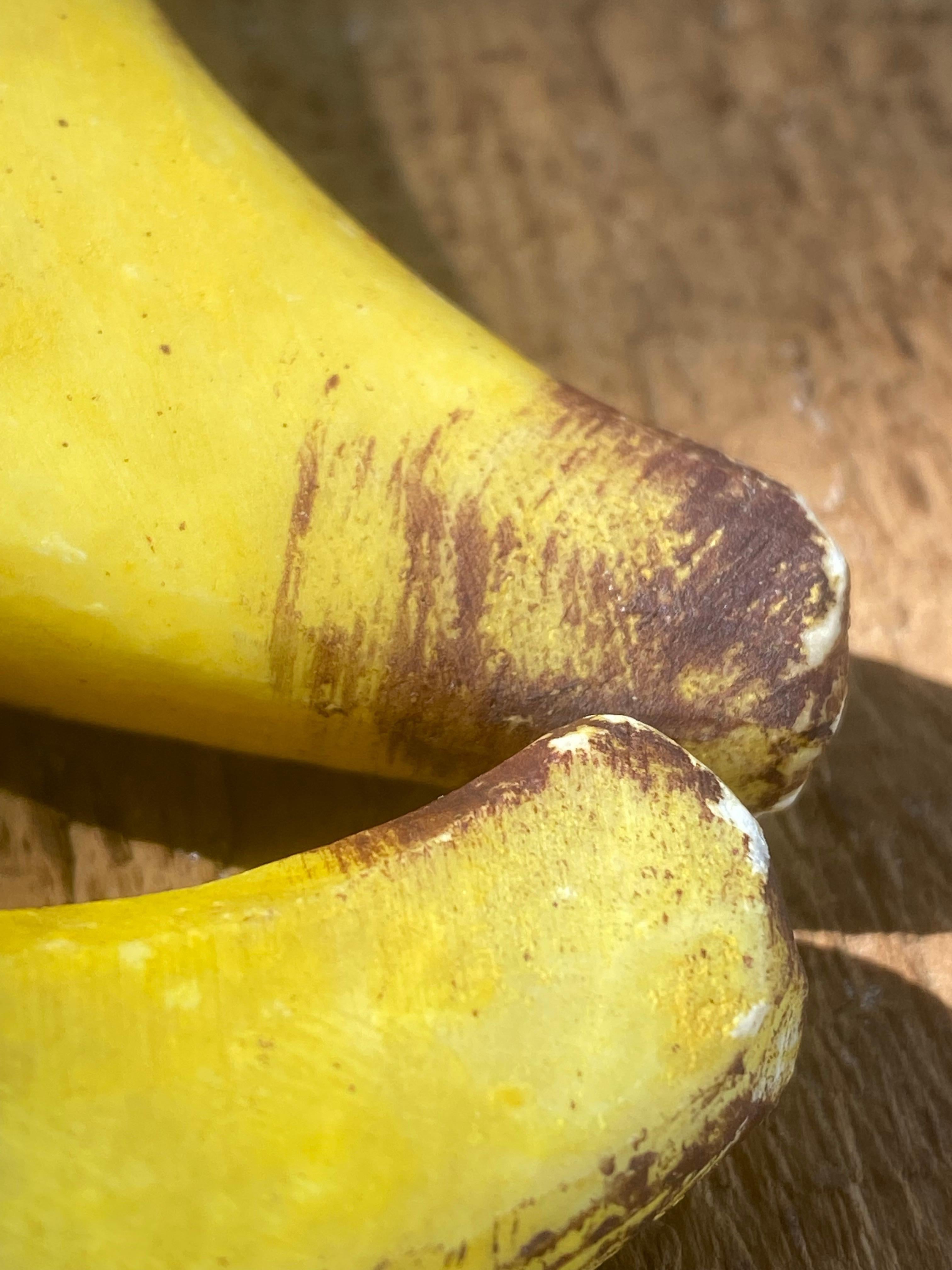 Alabastro Set di 2 banane in alabastro intagliate ispirate a Andy Warhol in vendita