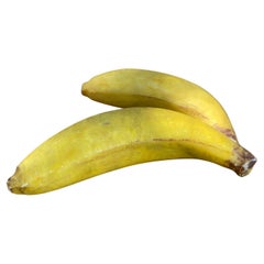 Andy Warhol-Inspired Carved Alabaster Bananas, Set of 2