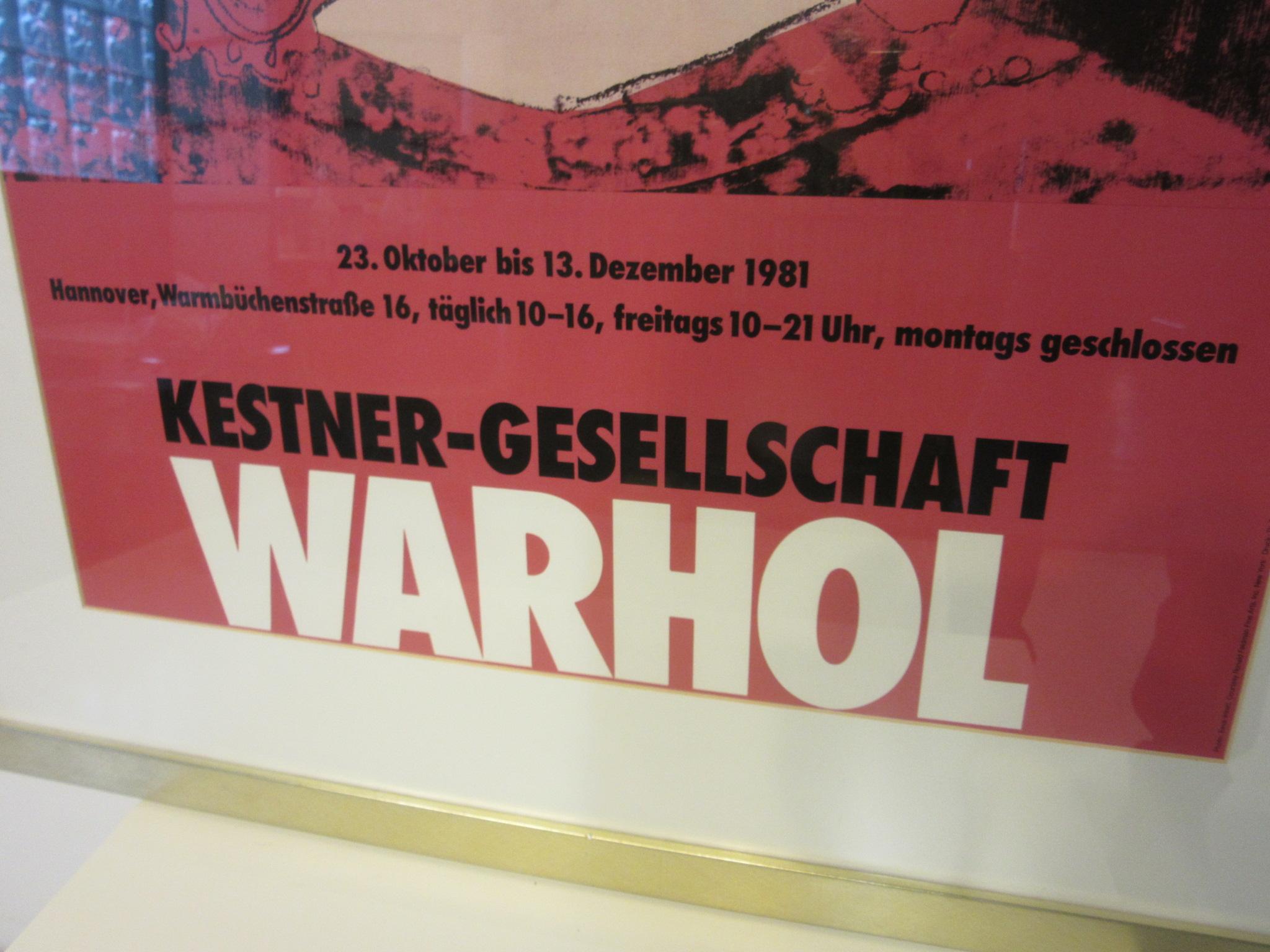 Affiche de la galerie Kestner-Gesellschaft d'Andy Warhol, 1981 Bon état - En vente à Cincinnati, OH