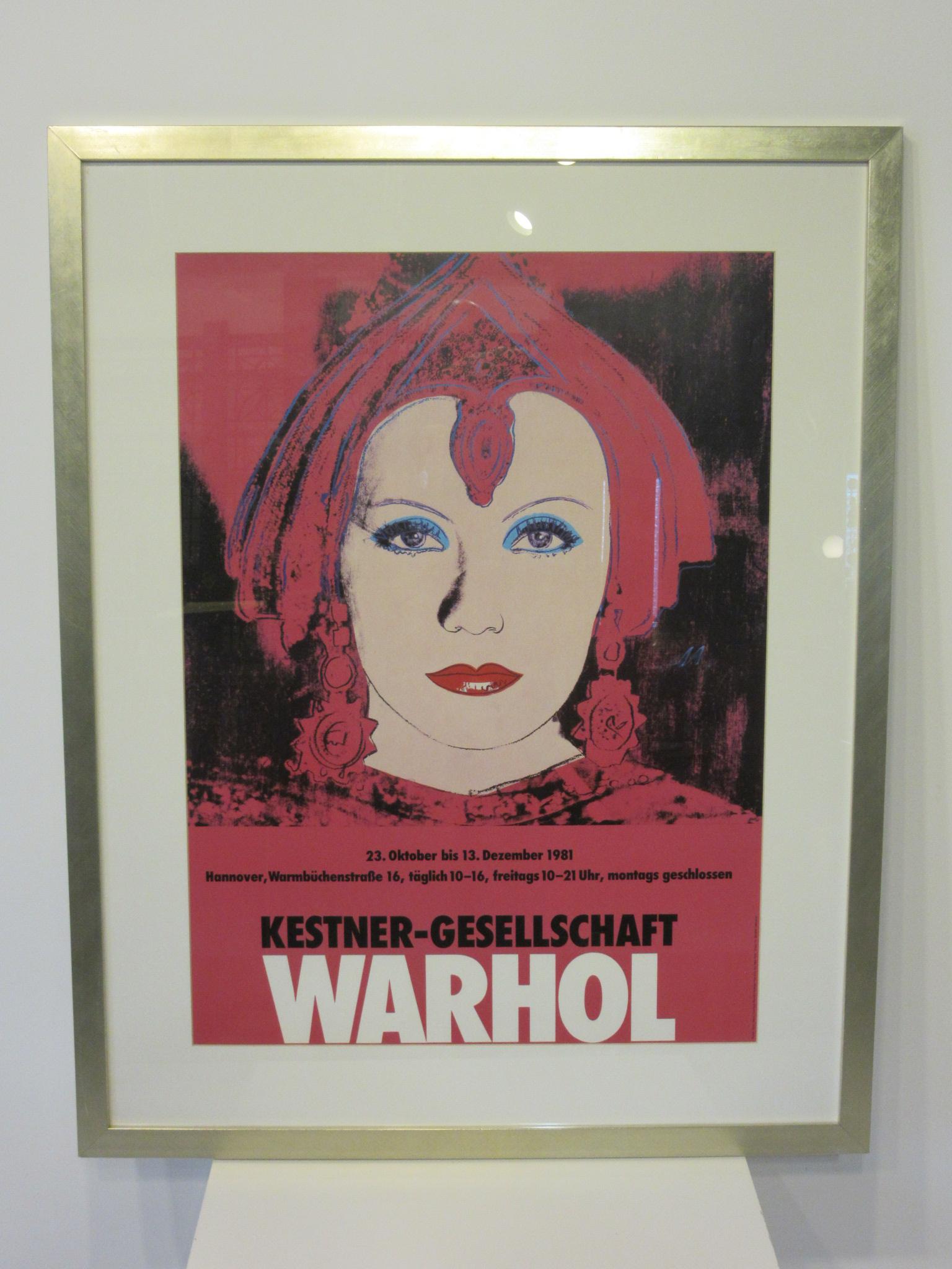 20th Century Andy Warhol Kestner-Gesellschaft 1981 Gallery Poster For Sale