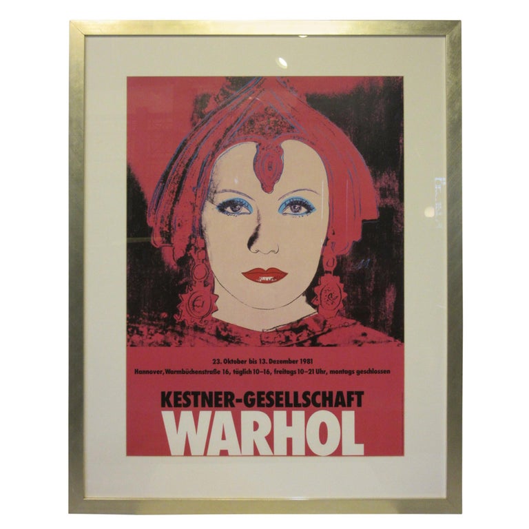 Framed Vintage Chanel Poster After Andy Warhol, circa 1997 For Sale at  1stDibs