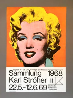 Andy Warhol 'Marilyn / Karl Ströher' Rare Original 1968 Poster Print