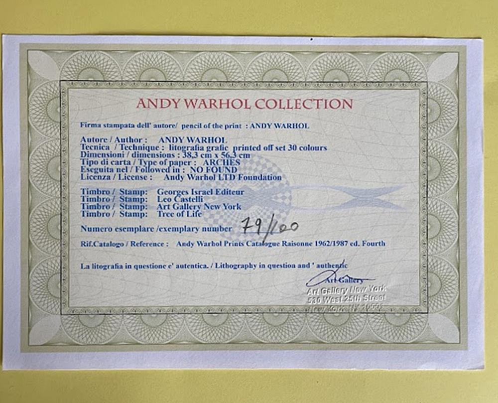 Andy Warhol Marilyn Monroe Litografia della Leo Castelli Gallery in vendita 1