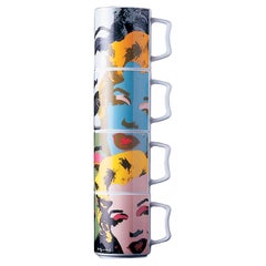 Ensemble de tasses empilables Andy Warhol Marilyn Monroe Rosenthal Studio Line, expédition gratuite