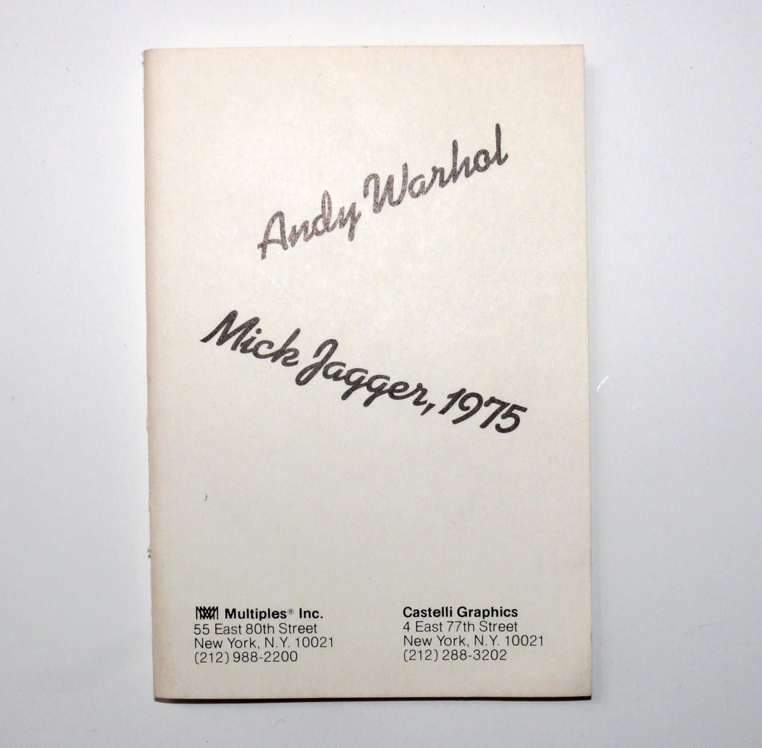 Andy Warhol - Lithographies encadrées Mick Jagger par Castelli Multiples Inc en vente 6