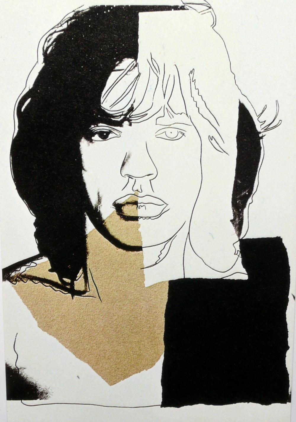 Américain Andy Warhol - Lithographies encadrées Mick Jagger par Castelli Multiples Inc en vente