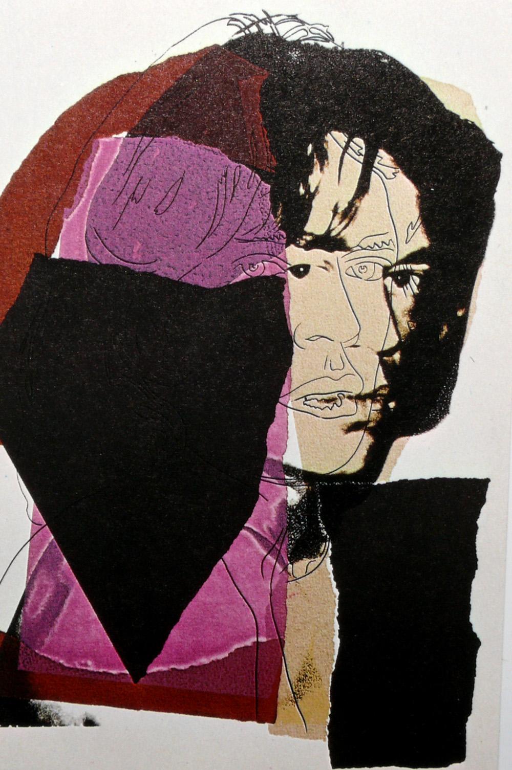 Andy Warhol Mick Jagger Gerahmte Lithographien von Castelli Multiples Inc (Glas) im Angebot