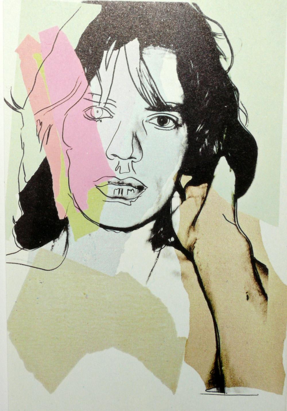 Andy Warhol - Lithographies encadrées Mick Jagger par Castelli Multiples Inc en vente 1