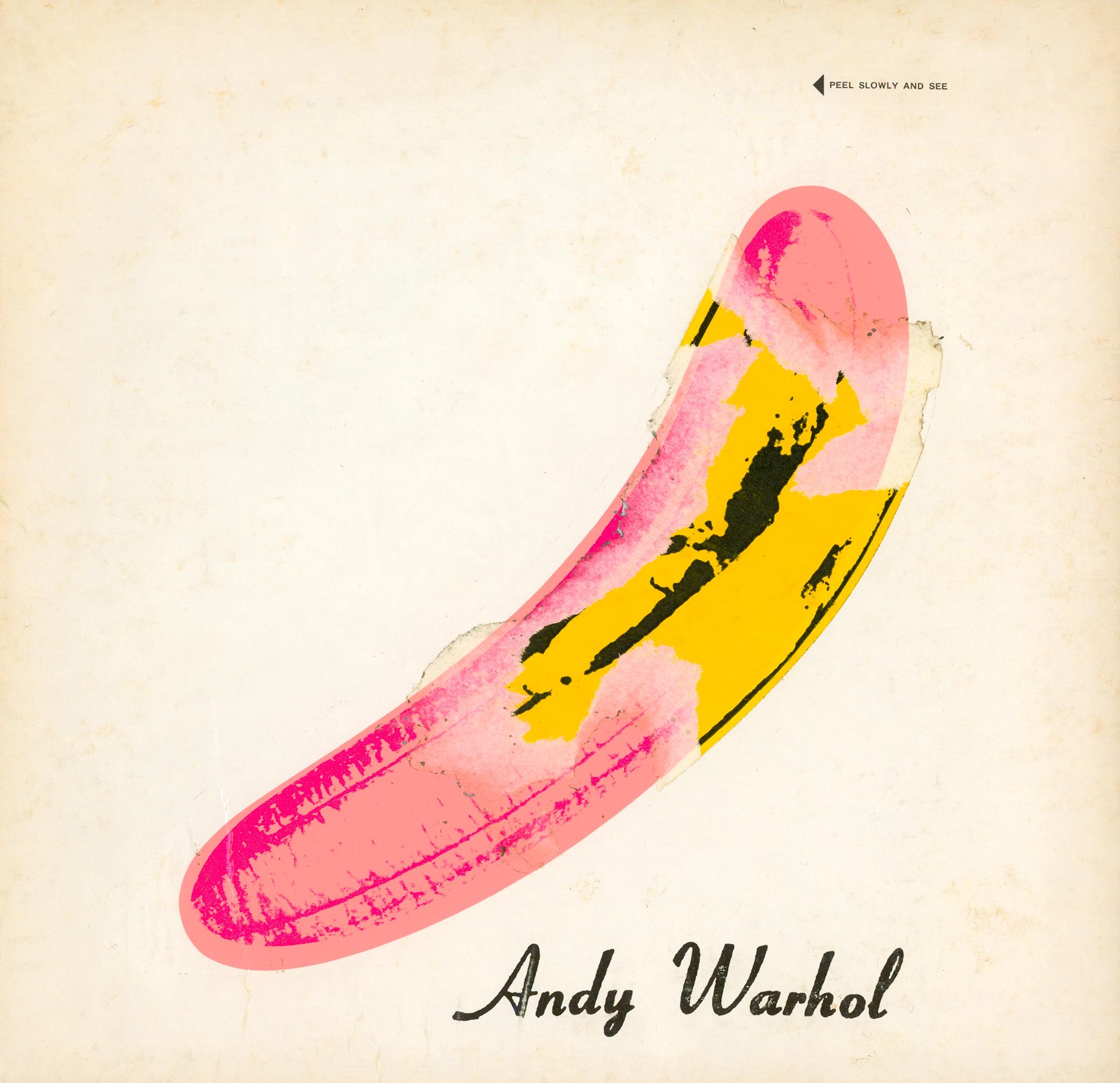 Andy Warhol Banana Cover Art 1967:
The Velvet Underground & Nico: a set of 4 individual, visually striking original 1967 pressing’s accompanied by their original covers and records. Each Warhol Banana cover is presented in varying ‘peeled’ states to