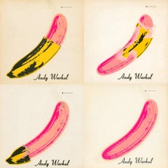 Andy Warhol Banana: Nico & The Velvet Underground Vinyl Record (set of 4 works)