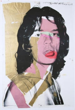 Andy Warhol - "Mick Jagger" - unique color offset lithograph - limited edition