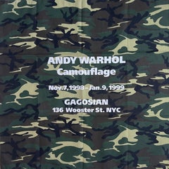 Gagosian Gallery Announcement Scarf/Bandana, Andy Warhol Camouflage Exhibition