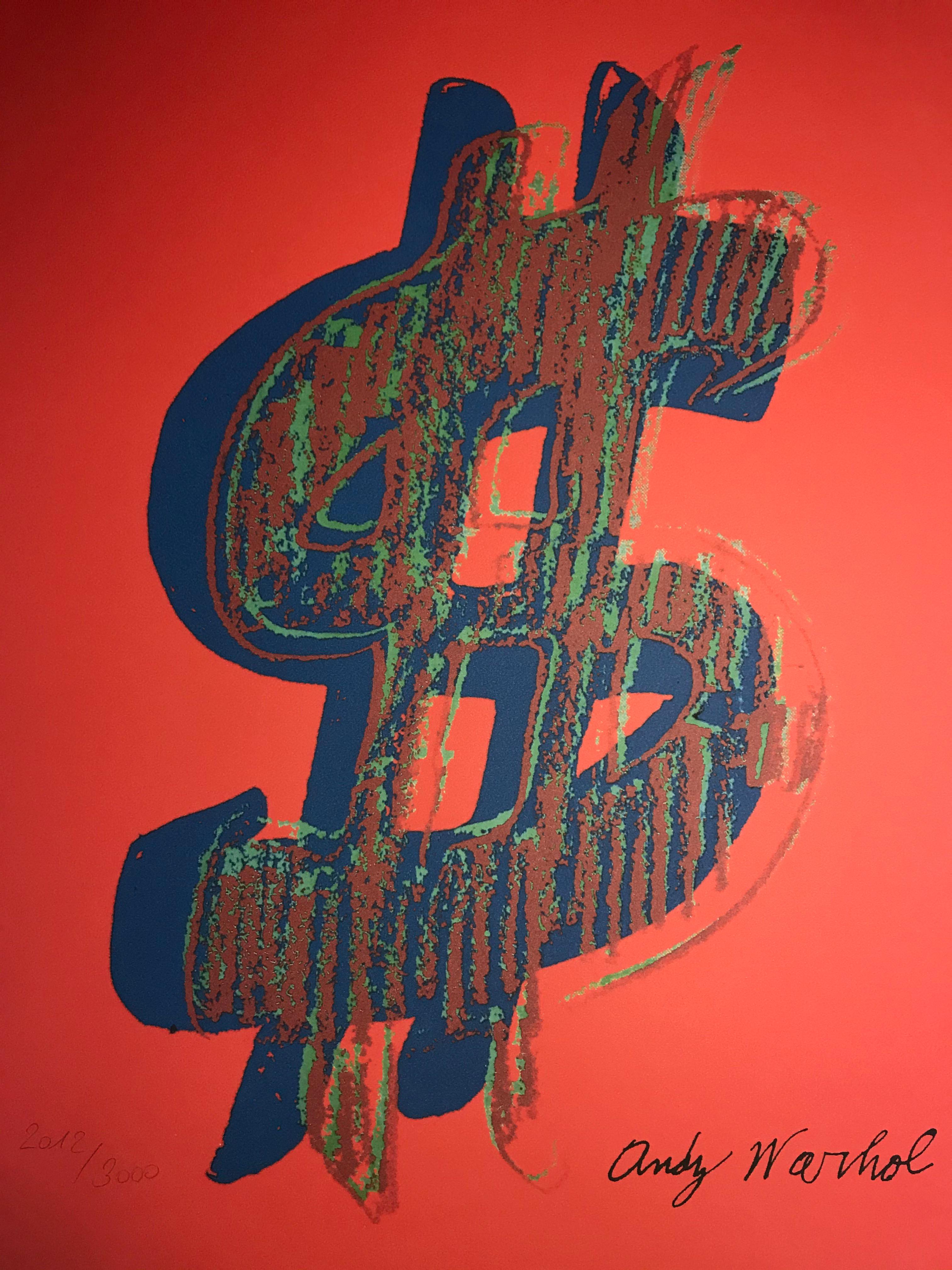 Granolithography
Dollar sign in red
Andy warhol
Signature in the board
Edition numbered in pencil at 3000 copies
1986
Cachet de cmoa au dos (carnegie museums of arts . Pittsburgh)
50 x 40 cms
290 euros
