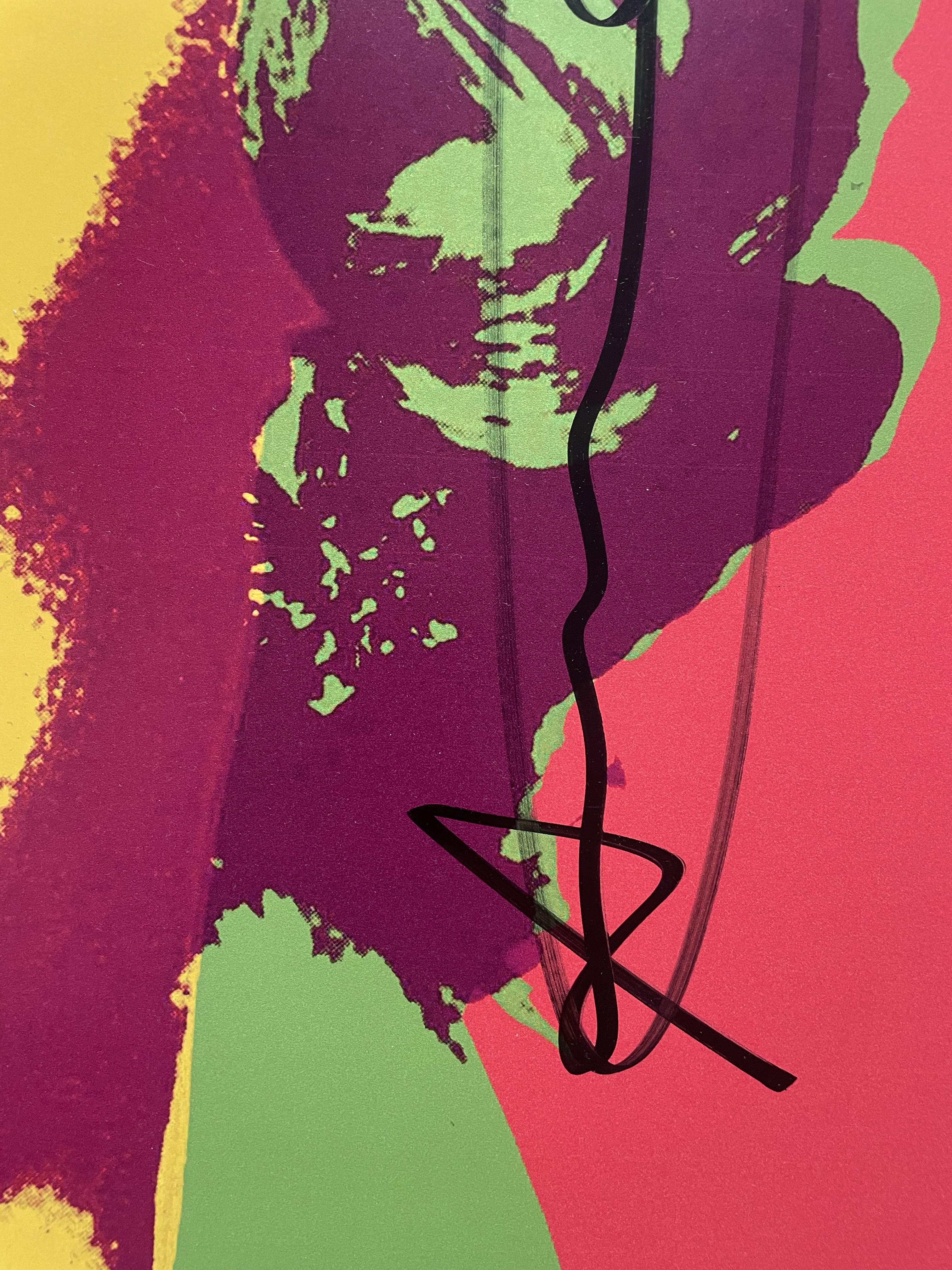 Poster da opera originale 
Poster di un'opera originale 
cm 70 x 70 (senza cornice)

Firma sul fronte a destra: Andy Warhol 
Firmato a destra: Andy Warhol

Poster originale autorizzato dalla Andy Warhol Estate. Dall'originale, portfolio di 10