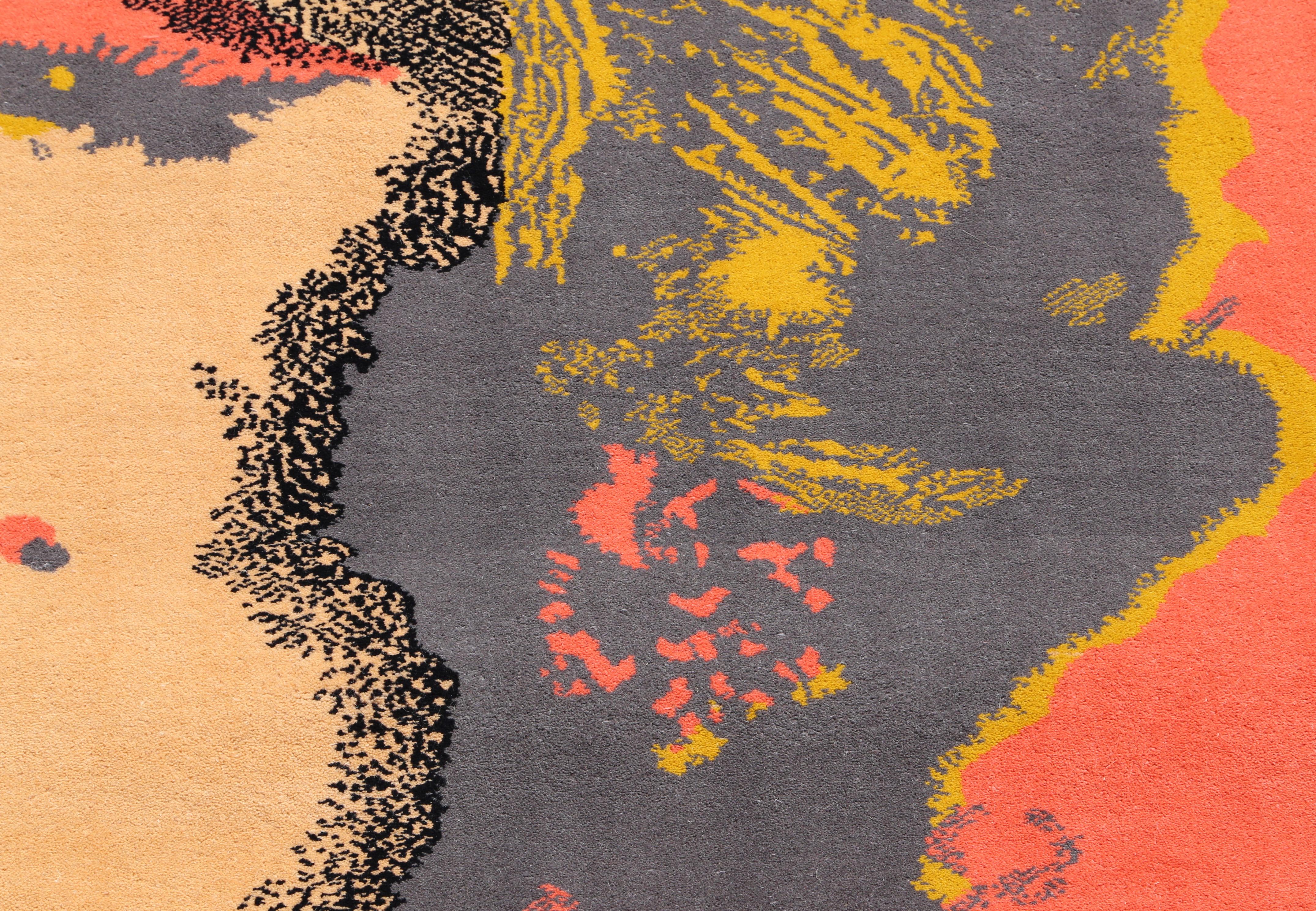 A monumental limited edition Woolen Tapestry of Andy Warhol's iconic 