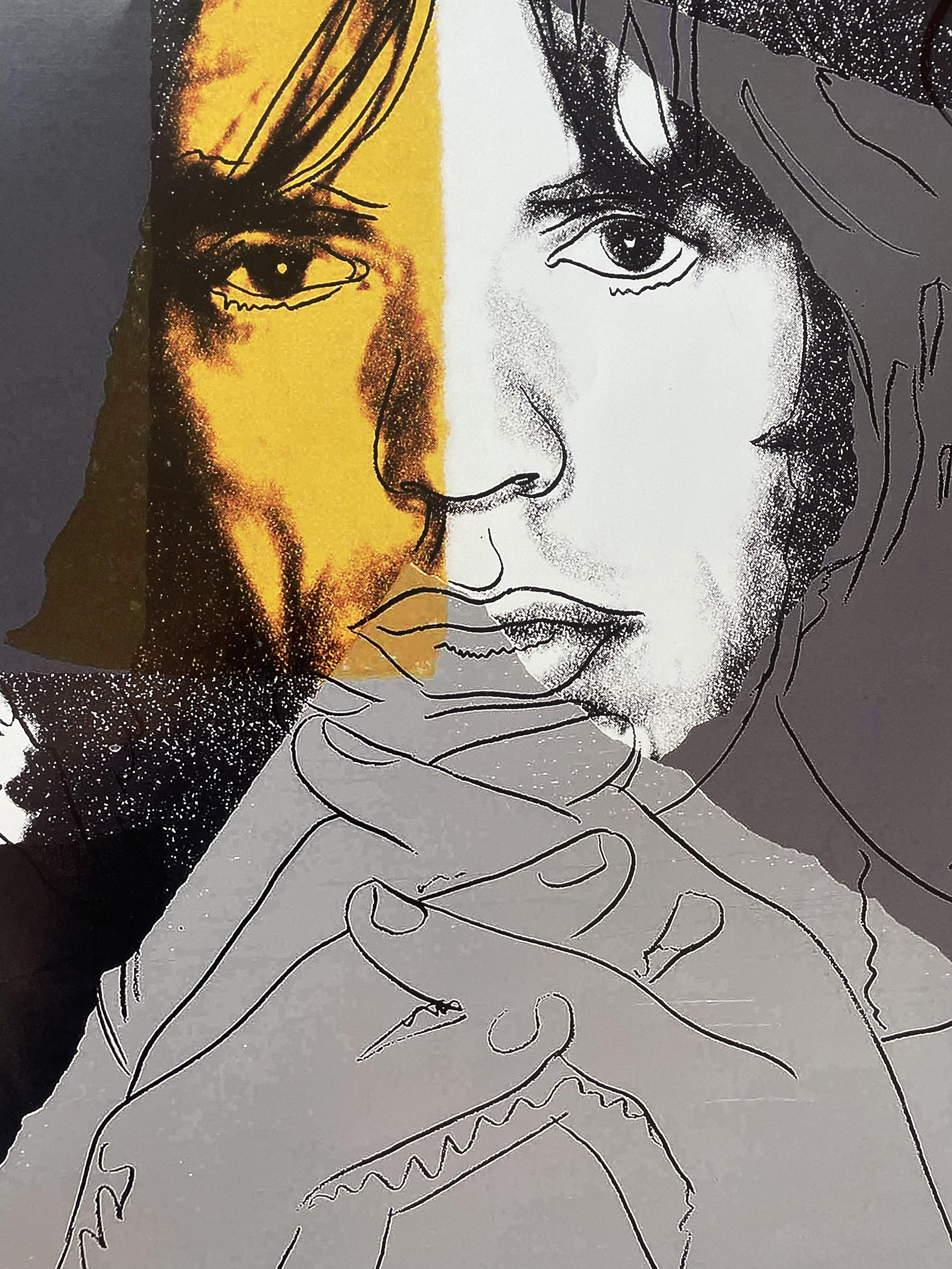 Poster da serigrafia originale 
Poster after an original silkscreen 
cm 100 x 70

Firma sul fronte: Andy Warhol 
Signed on the front: Andy Warhol 

Poster originale autorizzato dalla Andy Warhol Estate. Dall’originale, portfolio catalogo Feldmann