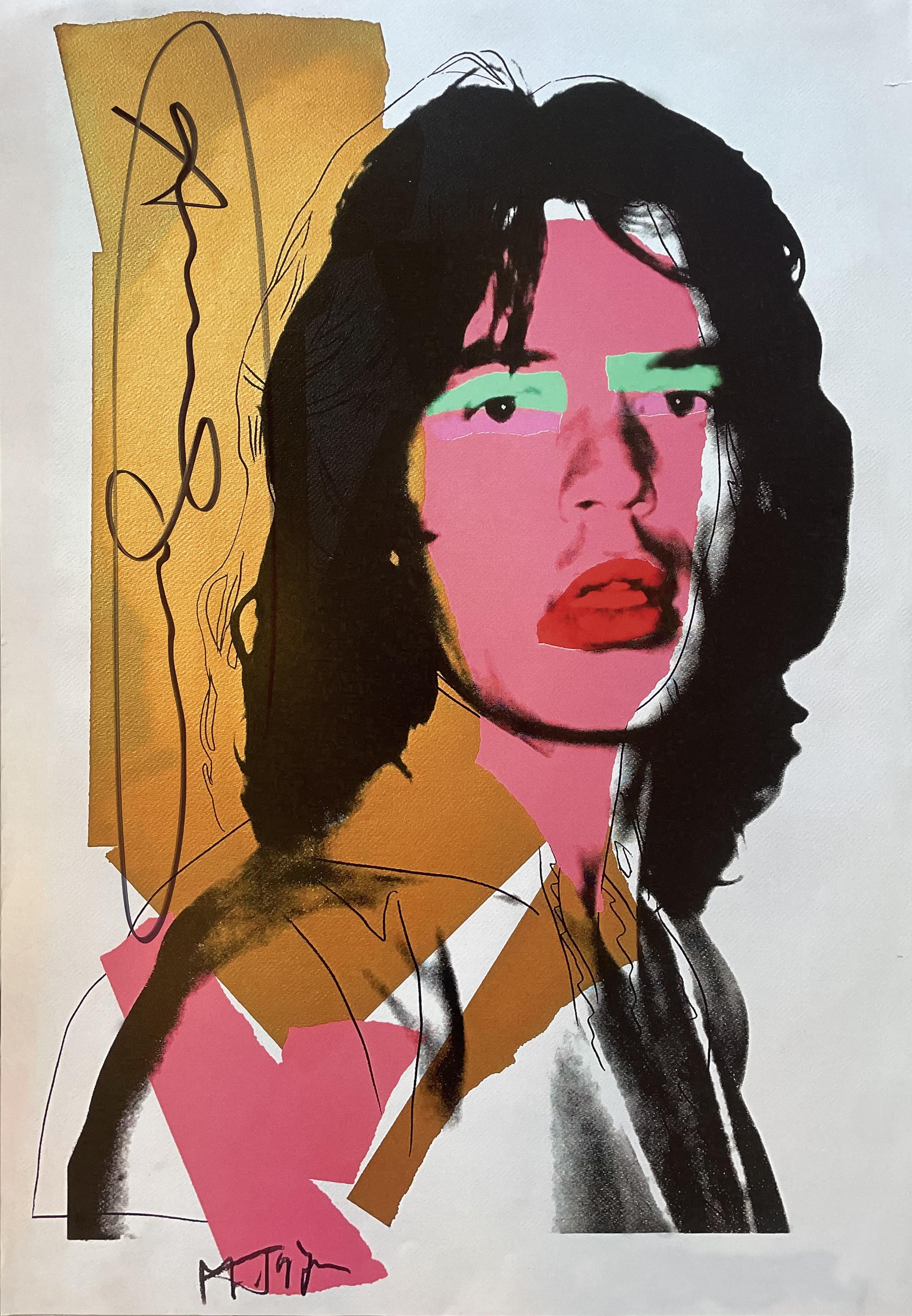 Mick Jagger - Mixed Media Art by Andy Warhol