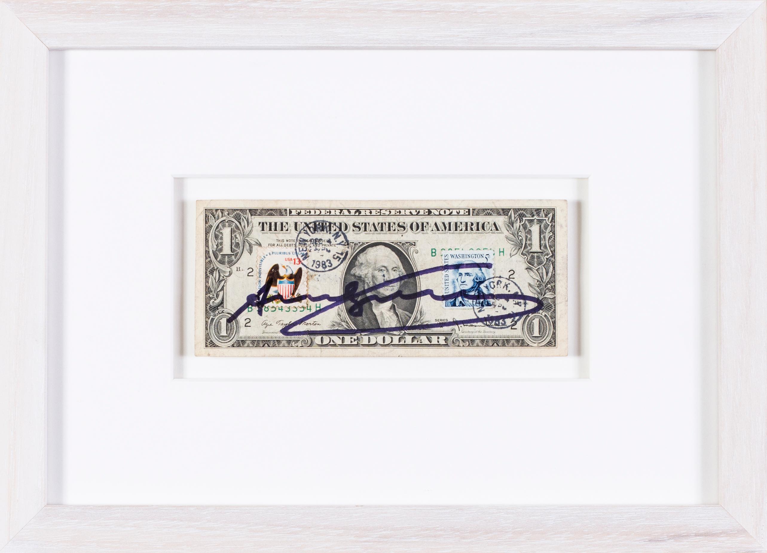 One dollar bill - Mixed Media Art by Andy Warhol