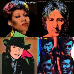 Andy Warhol entworfene Plattencover (Set von 4 LPs)