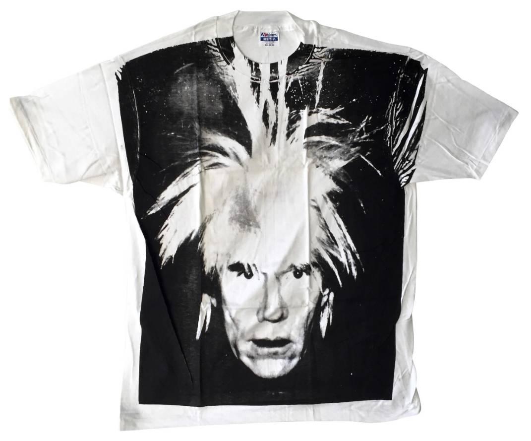 Self Portrait T Shirt - Mixed Media Art by Andy Warhol
