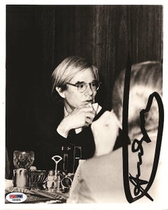 Andy Warhol Original Signed Black and White Photograph, 20th Century